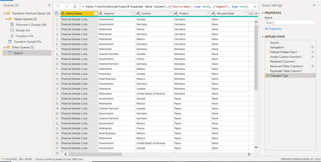 Power BI > Get Data from OneDrive for Business (Folder as a source ...