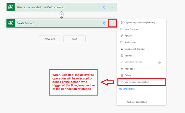 Invoker’s Connection in Power Automate