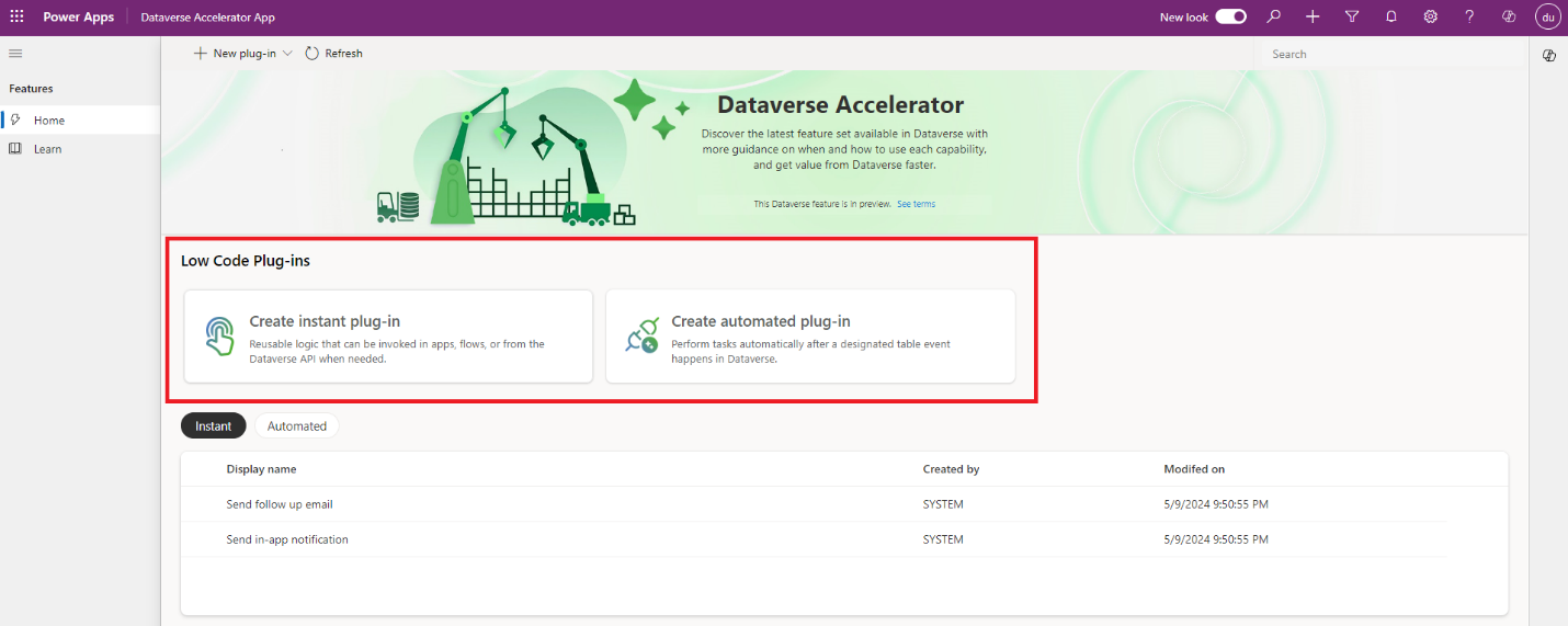 How to use Low-No Code Plugin using Data verse accelerator in dynamics 365