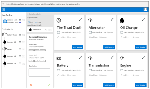 service advisor canvas app