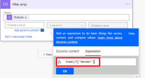 filter the array/collection using power automate or logicapps