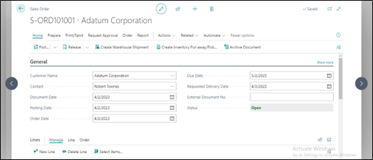 auto create item in business central