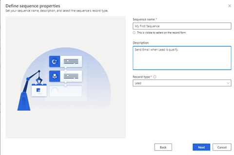 sequence in dynamics 365 sales