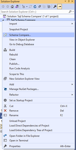 select schema compare