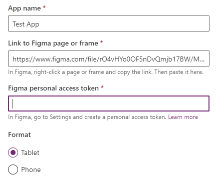 PowerApps from Figma