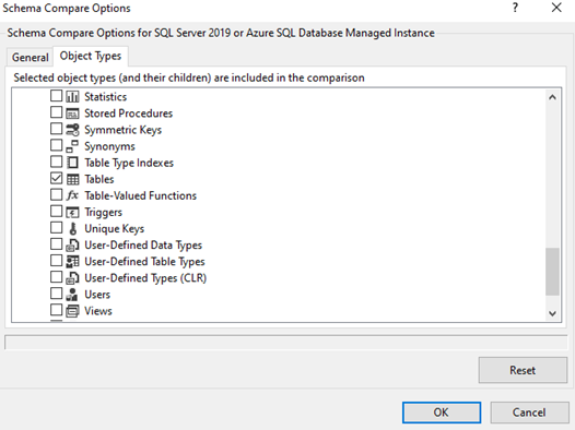 sql schema compare